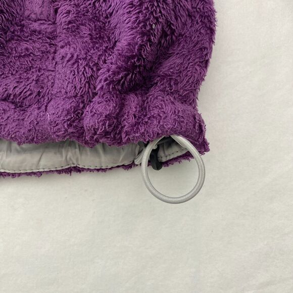 North Face Fleece Jacket Full Zip Purple Pockets Fuzzy Cozy Womens Medium - Picture 9 of 15